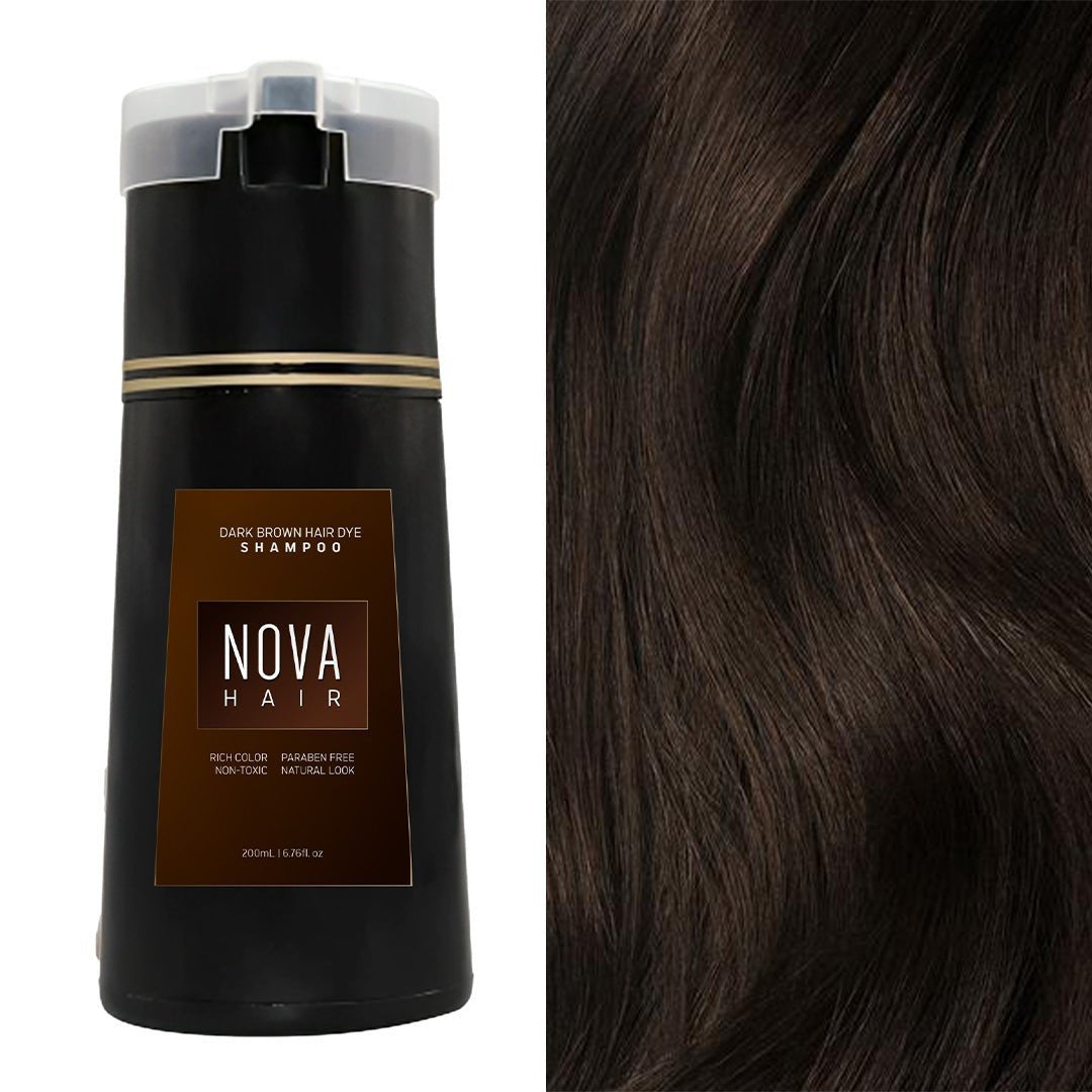 Nova Hair Shampoo - Dark Brown